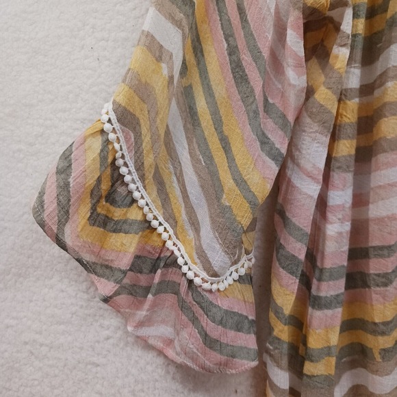 New Directions Women's Curvy 3/4 Sleeve Blouse Top Multicolor Size 1X - Picture 6 of 7